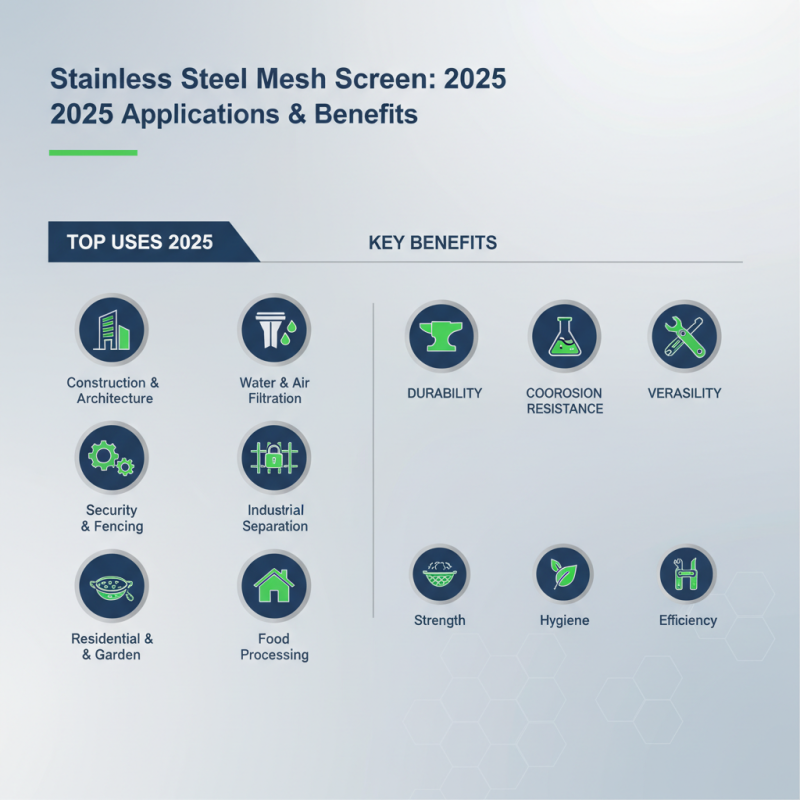 Top 2025 Stainless Steel Mesh Screen Uses and Benefits You Need to Know