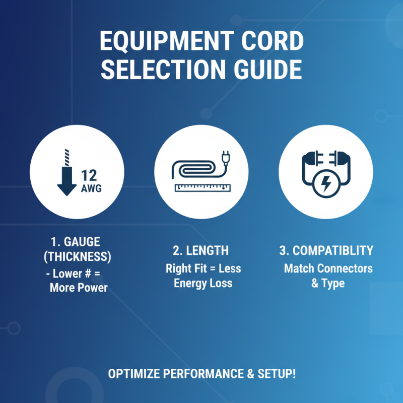 Top Tips for Choosing the Best Equipment Cords for Your Needs