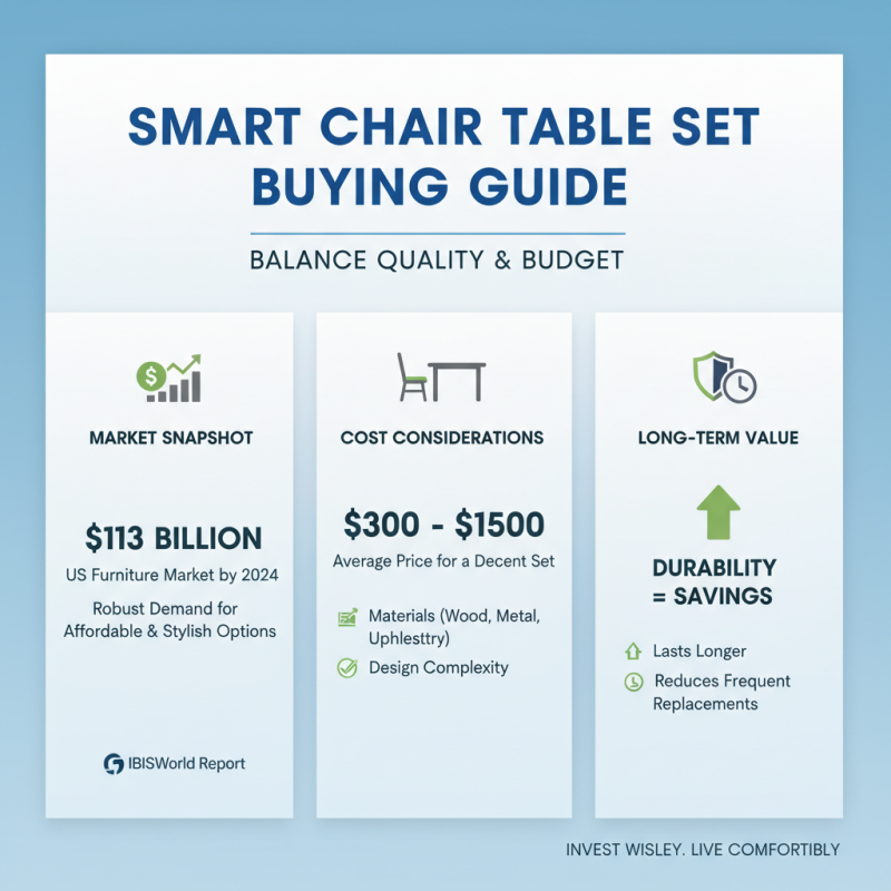 How to Choose the Perfect Chair Table Set for Your Home Decor