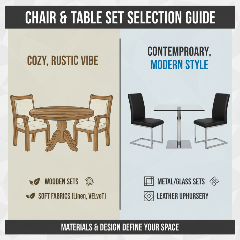 How to Choose the Perfect Chair Table Set for Your Home Decor