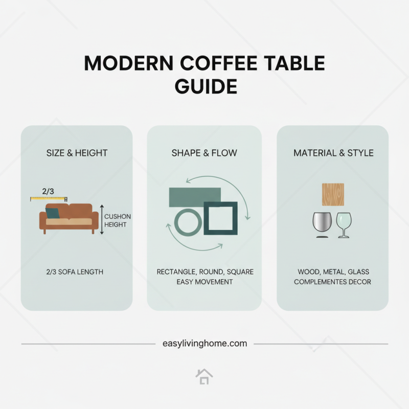 Top 10 Tips for Choosing the Perfect Modern Coffee Table for Your Living Room