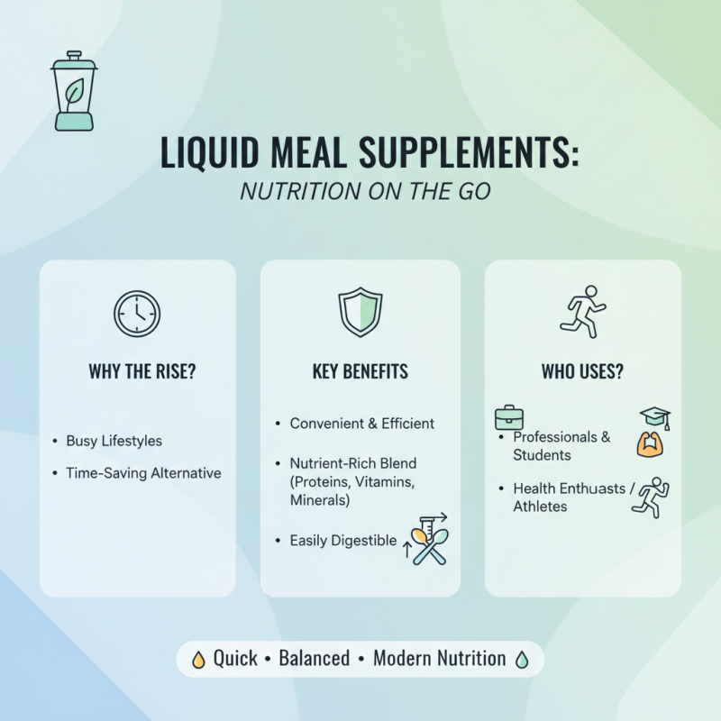 Why Choose Liquid Meal Supplements for Nutritional Needs?