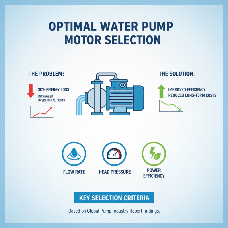 Why You Should Choose the Right Water Pump Motor for Your Needs