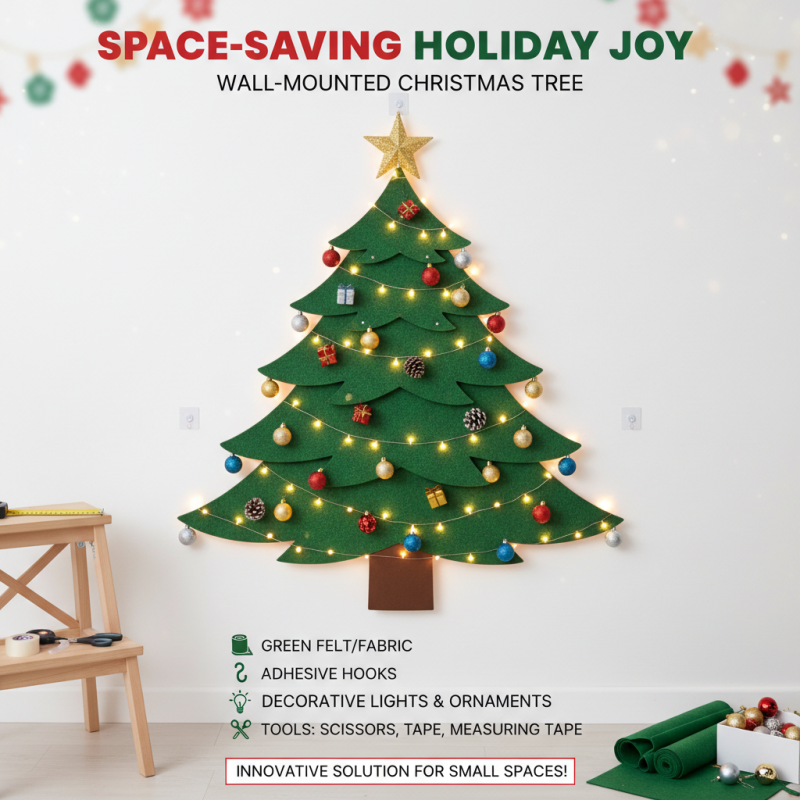 Top 10 Creative Wall Christmas Tree Ideas for Small Spaces