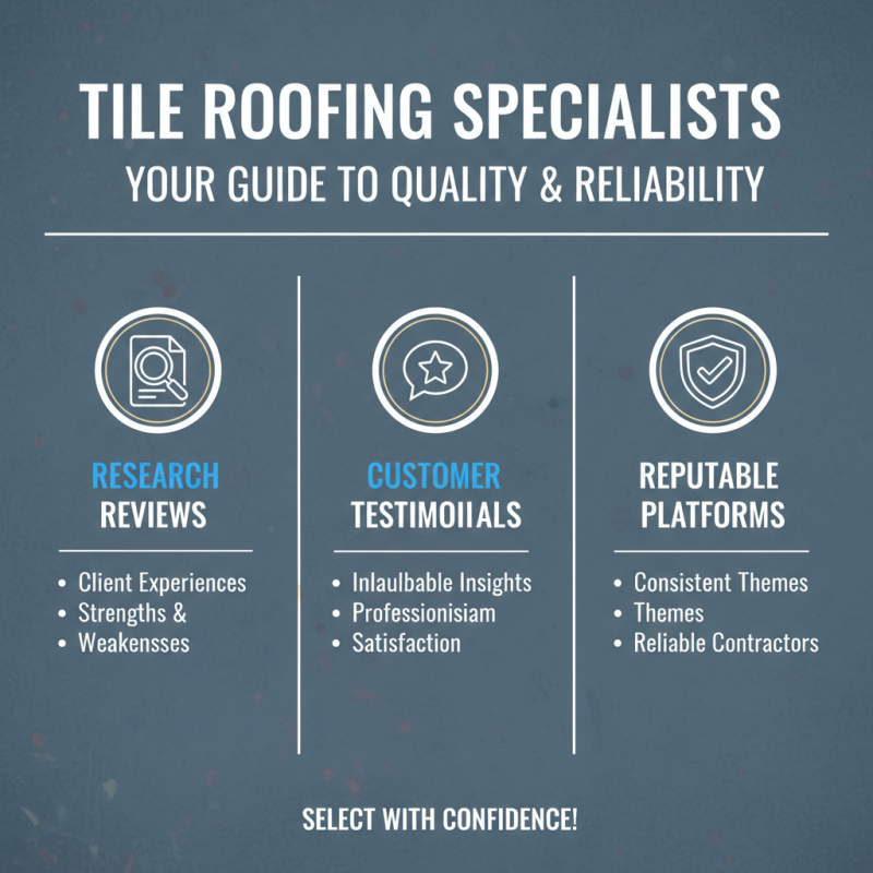 How to Choose the Best Tile Roofing Specialists for Your Home Needs