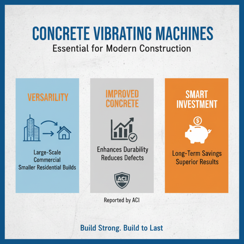 Top 10 Benefits of Using Concrete Vibrating Machines in Construction