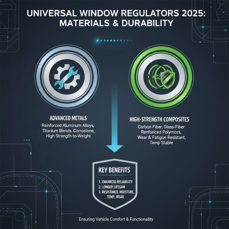 Top Universal Window Regulator Features to Consider in 2025