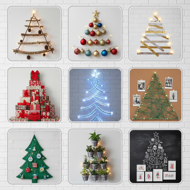 Top 10 Creative Wall Christmas Tree Ideas for Small Spaces