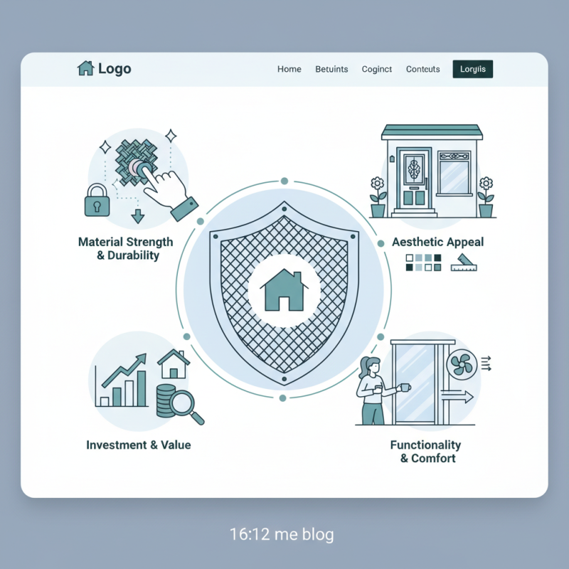 How to Choose the Best Security Screens and Doors for Your Home