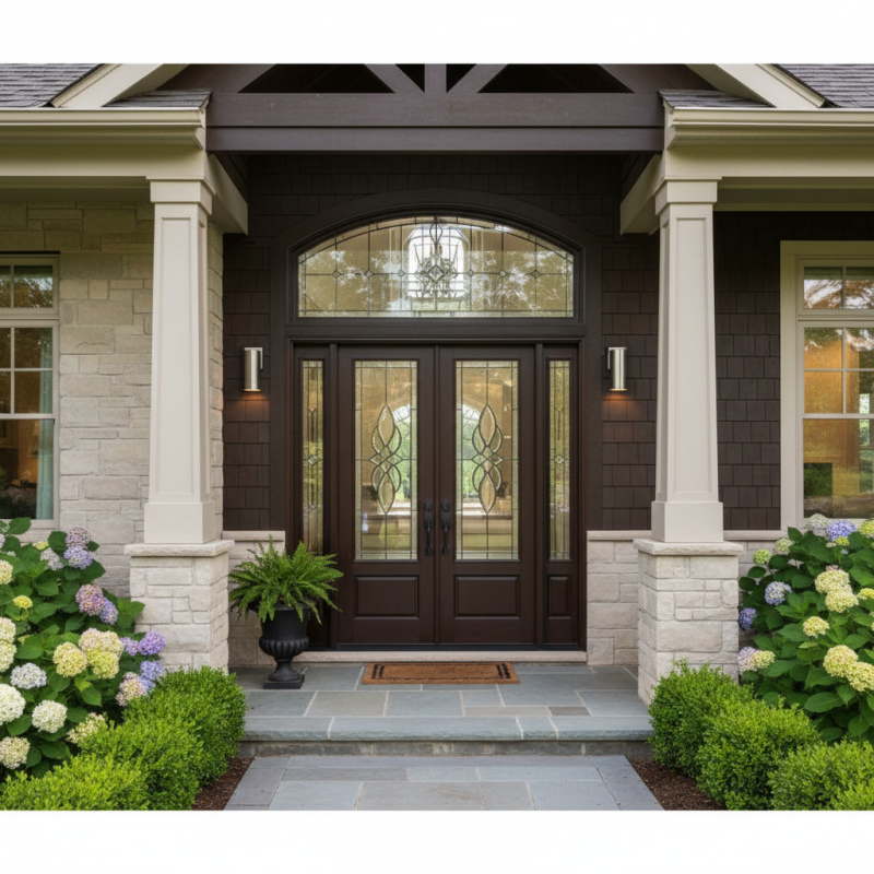 Top Front Doors with Glass: Enhance Your Home’s Curb Appeal Safely