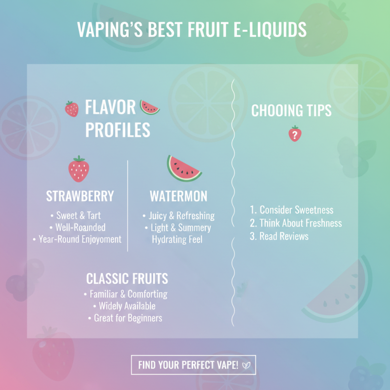 2025 Guide: How to Choose the Best Fruit Flavor E-Liquid for Vaping