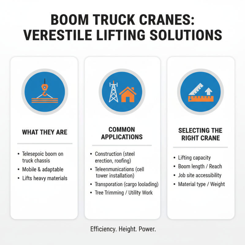 How to Choose the Right Boom Truck Crane Rental for Your Project Needs