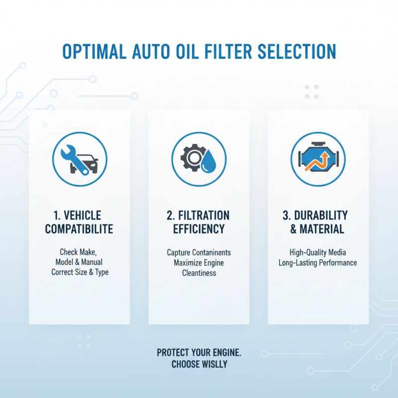 Top 10 Tips for Choosing the Best Auto Oil Filter for Your Vehicle