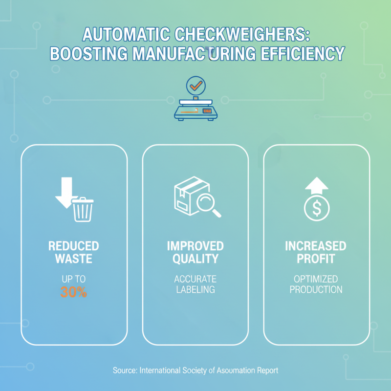 Why Use an Automatic Checkweigher for Your Manufacturing Process Efficiency