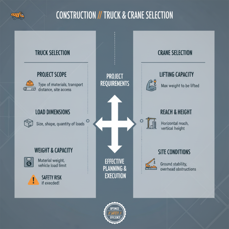 How to Choose the Right Truck and Crane for Your Construction Needs