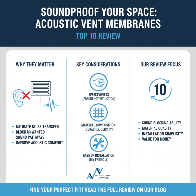 10 Best Acoustic Vent Membranes for Soundproofing Your Space