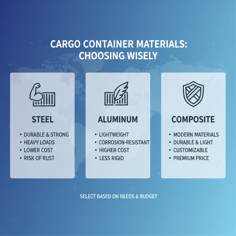 How to Choose the Right Cargo Shipping Container for Your Needs in 2025