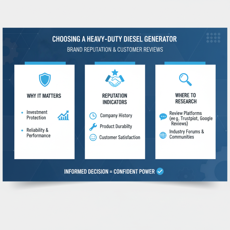 2025 How to Choose the Best Heavy Duty Diesel Generator for Your Needs