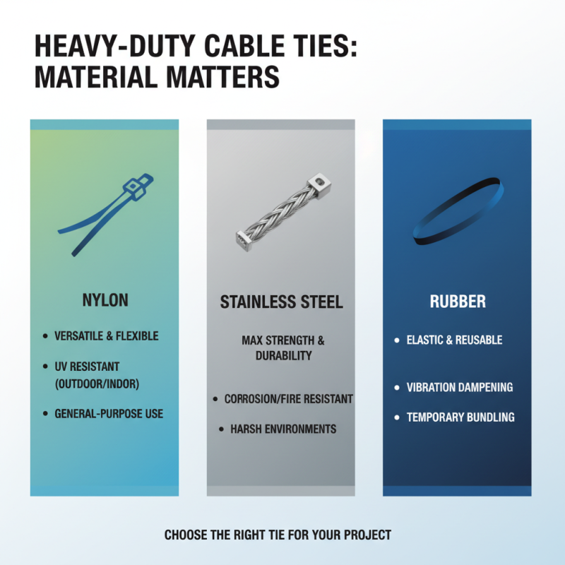 How to Choose the Best Heavy Duty Cable Ties for Your Projects