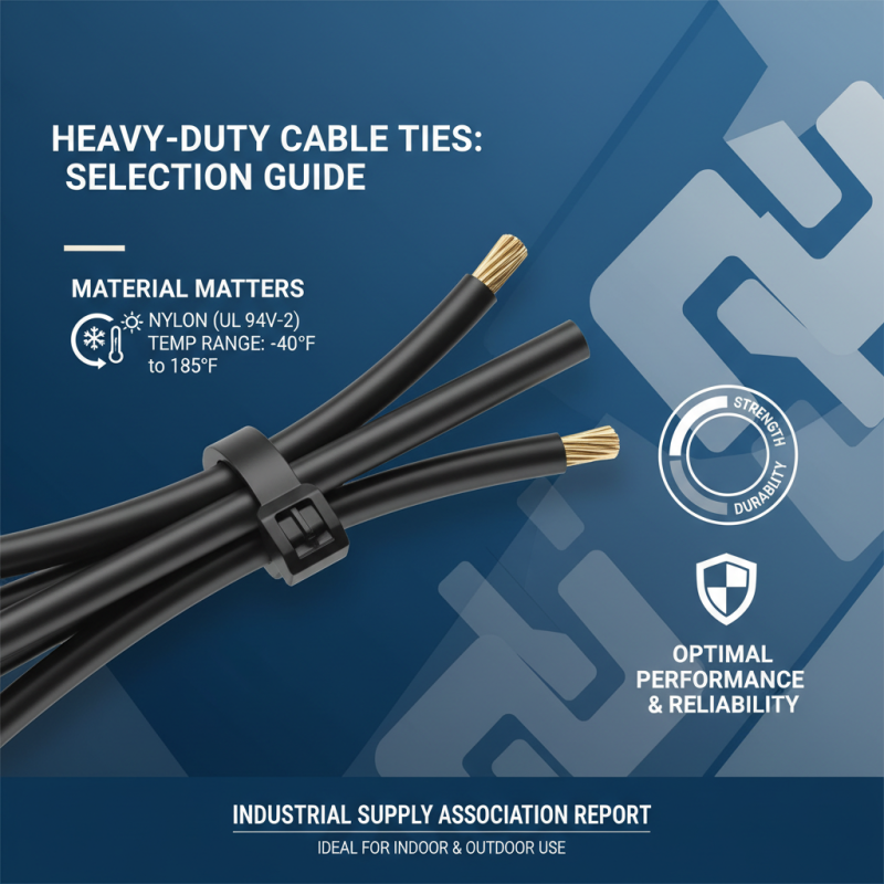 How to Choose the Best Heavy Duty Cable Ties for Your Projects