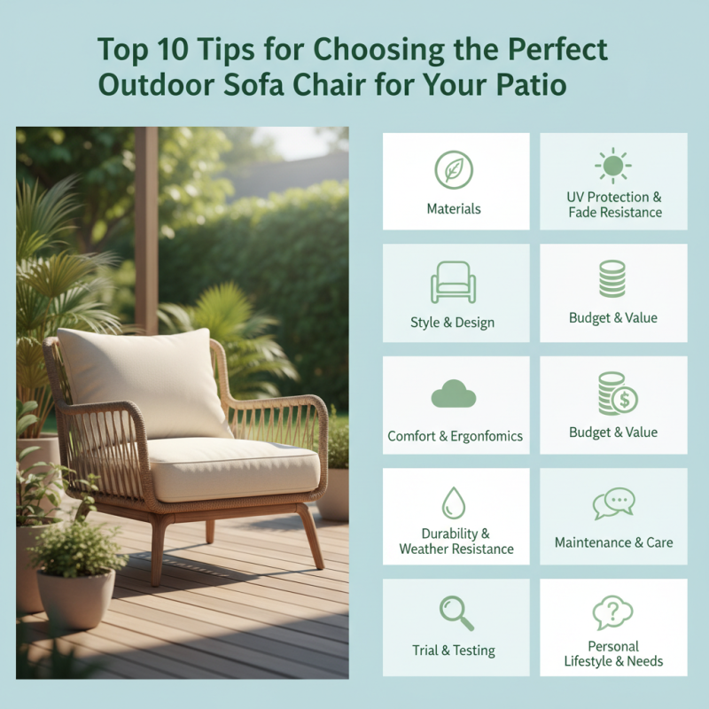 Top 10 Tips for Choosing the Perfect Outdoor Sofa Chair for Your Patio