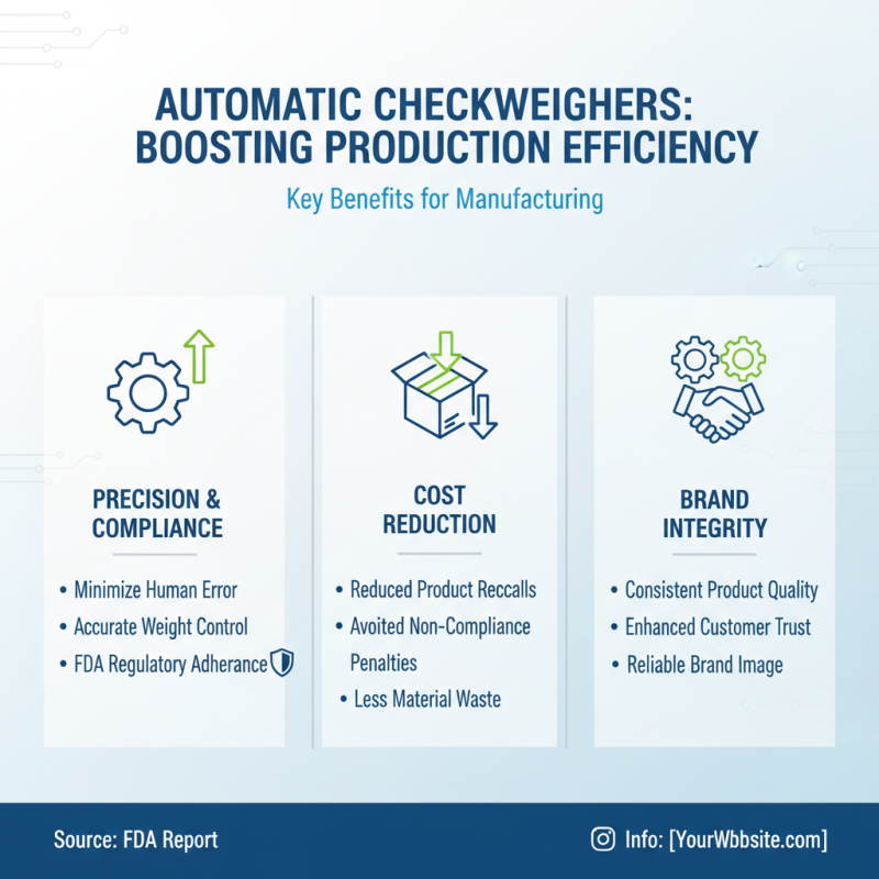 Why Use an Automatic Checkweigher for Your Manufacturing Process Efficiency