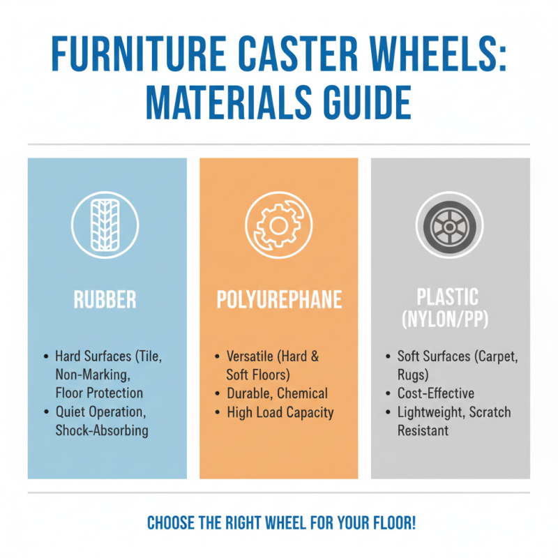 How to Choose the Best Furniture Castor Wheels for Your Home or Office