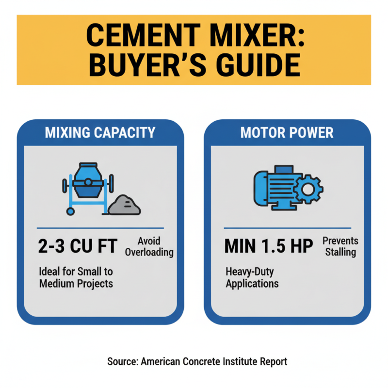 10 Essential Tips for Choosing the Right Cement Mixer Machine for Your Project
