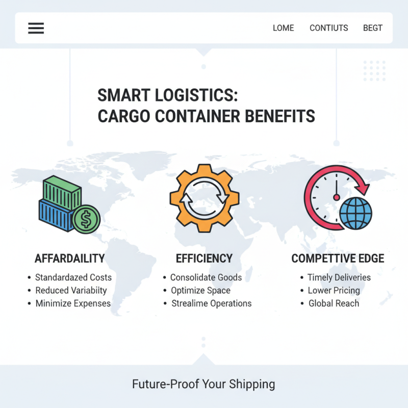 Top 10 Benefits of Using Cargo Containers for Shipping and Storage