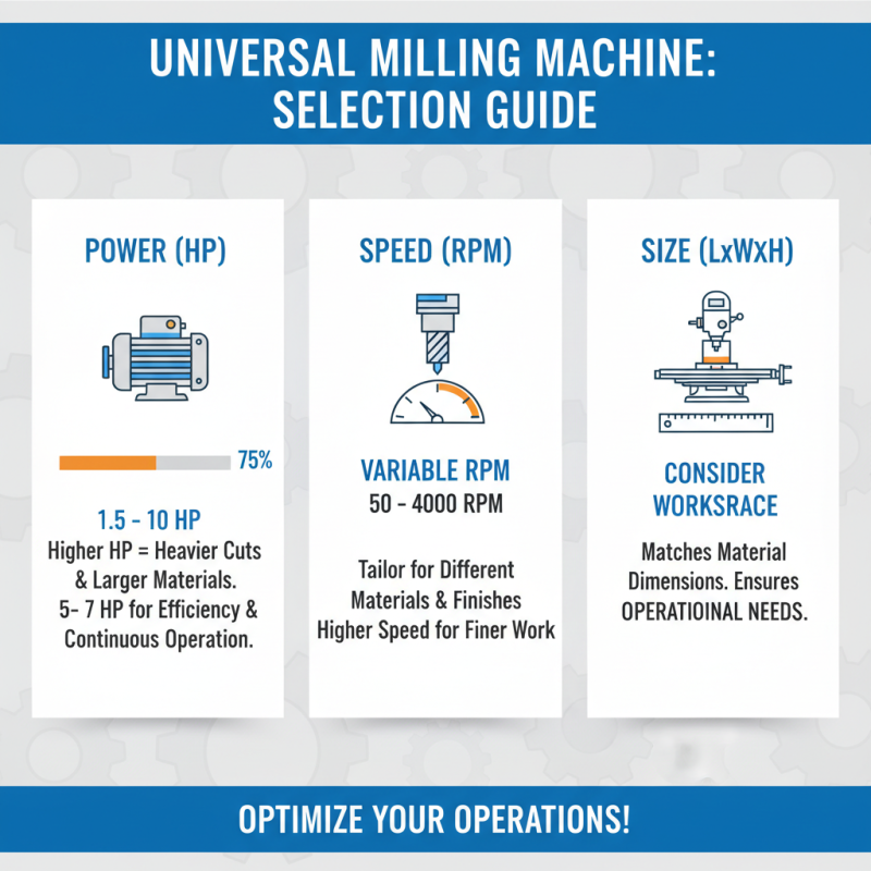 How to Choose the Right Universal Milling Machine for Your Needs