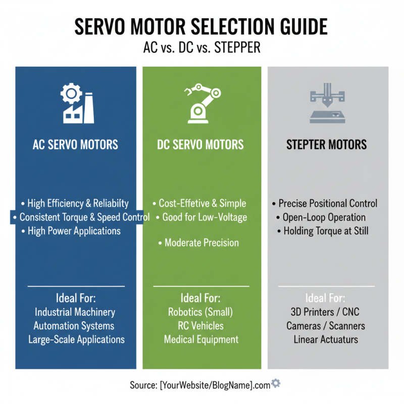 2025 How to Choose the Right Servo Motors for Your Projects and Applications