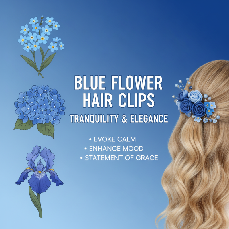 Why You Should Choose a Blue Flower Hair Clip for Your Next Hairstyle