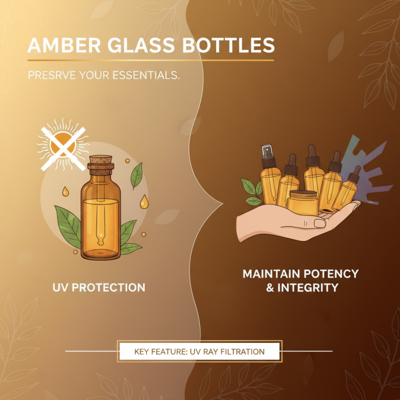 Best Amber Glass Bottles for Preserving Your Essentials and Boosting Storage