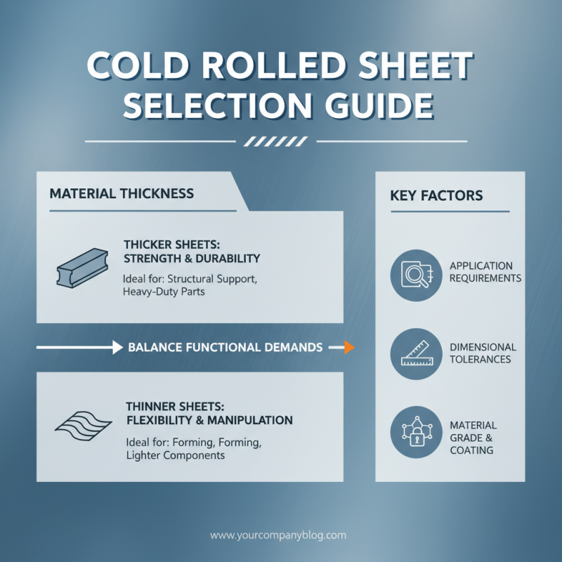 How to Choose the Right Cold Rolled Sheet for Your Project