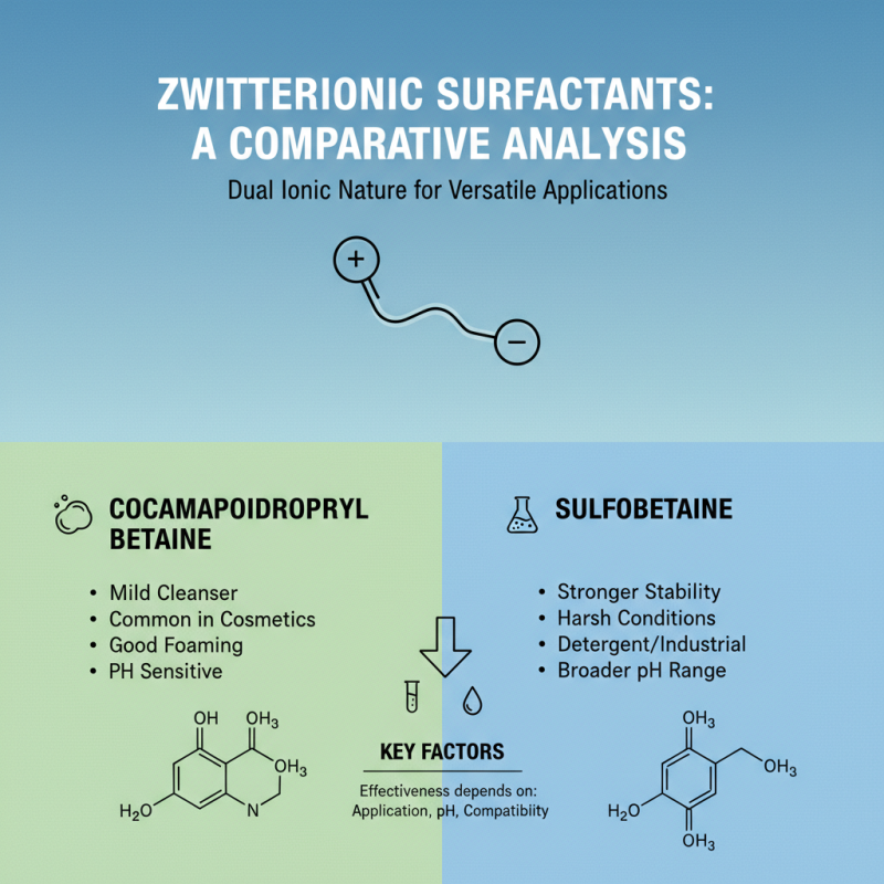How to Choose the Best Zwitterionic Surfactant for Your Application