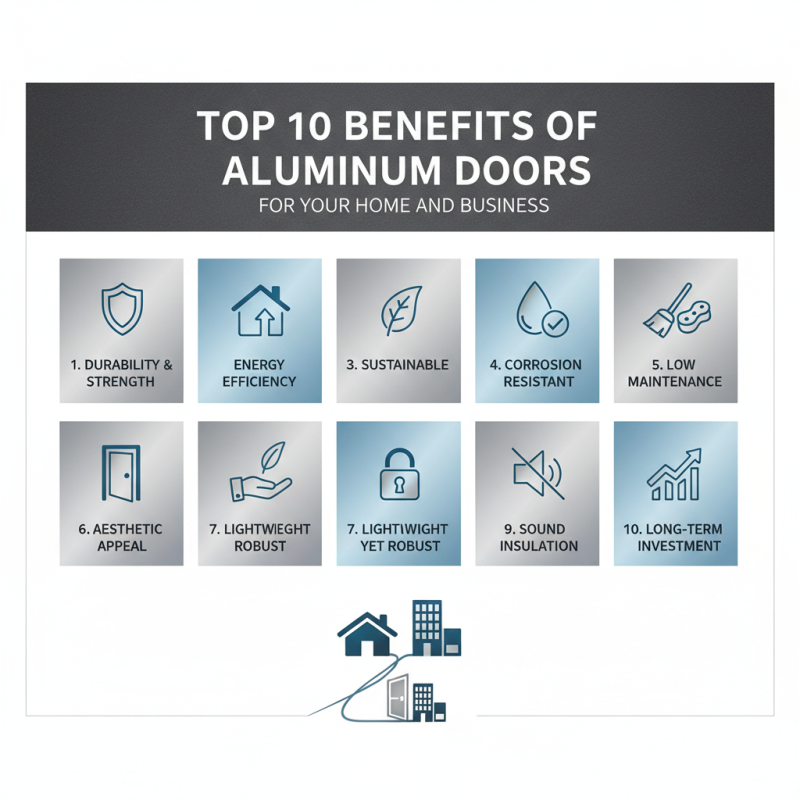 Top 10 Benefits of Aluminum Doors for Your Home and Business