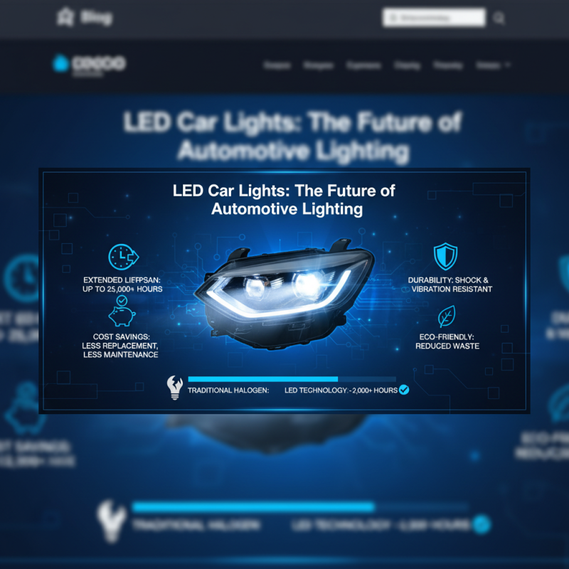 Why Choose LED Car Lights for Your Vehicle Benefits and Advantages Explained