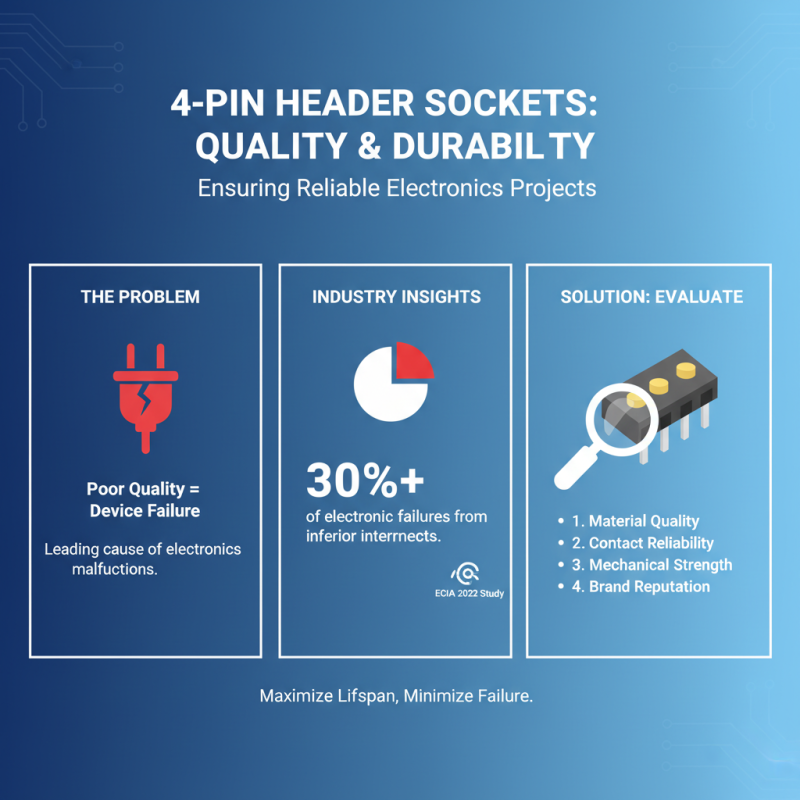 How to Choose the Right 4 Pin Header Socket for Your Electronics Projects