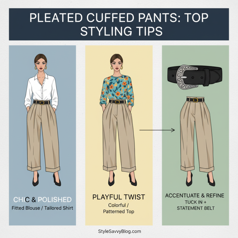 How to Style Pleated Cuffed Pants for Any Occasion and Look Trendy