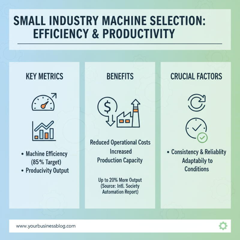 How to Choose the Best Small Industry Machine for Your Business Needs