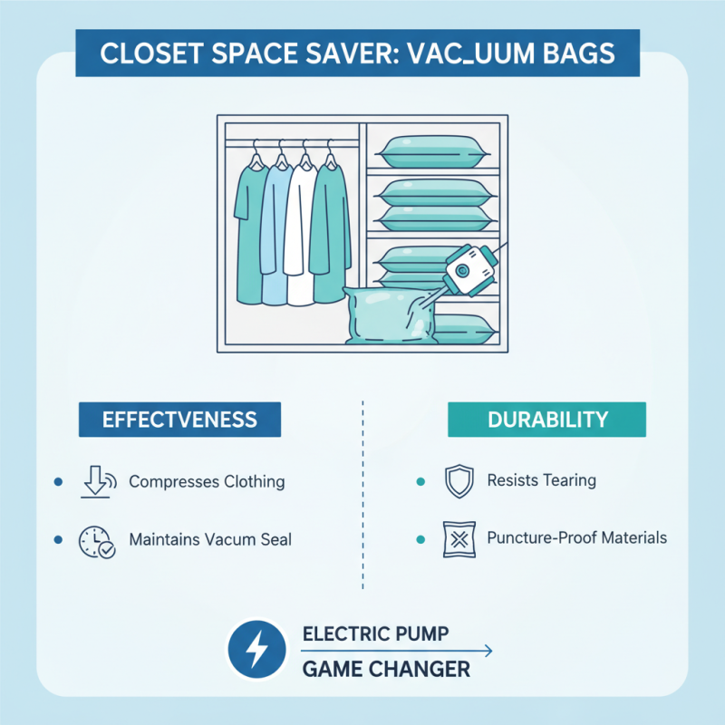 Best Vacuum Bags For Clothes With Electric Pump to Save Space and Organize Closet