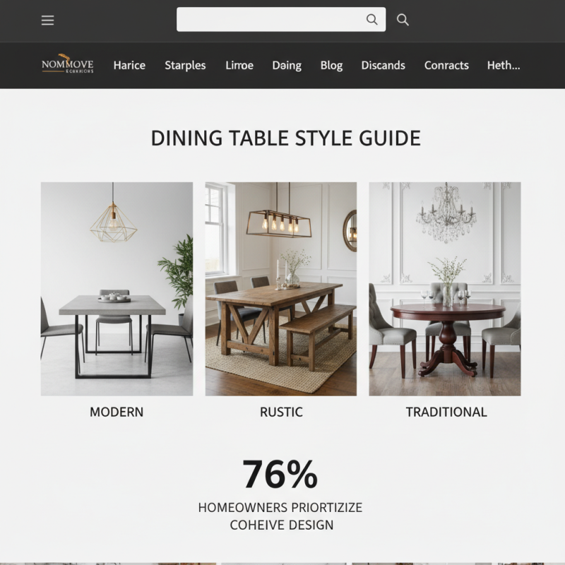 How to Choose the Perfect Dining Table for Your Home Style and Space