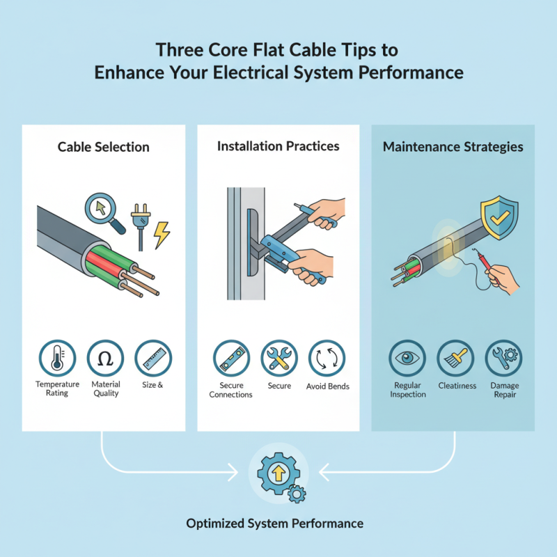 Three Core Flat Cable Tips to Enhance Your Electrical System Performance