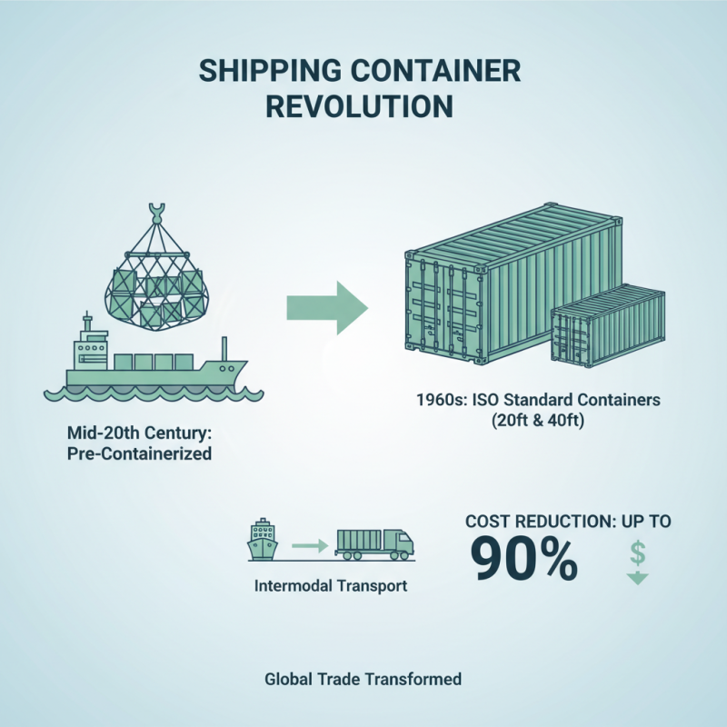 What is a shipping container and how is it used for storage and transport