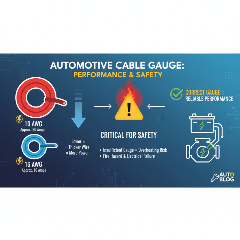 Top 10 Tips for Choosing the Right Automotive Cable for Your Vehicle Needs