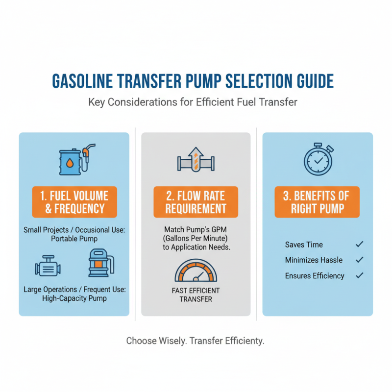 How to Choose the Right Gasoline Transfer Pump for Your Needs