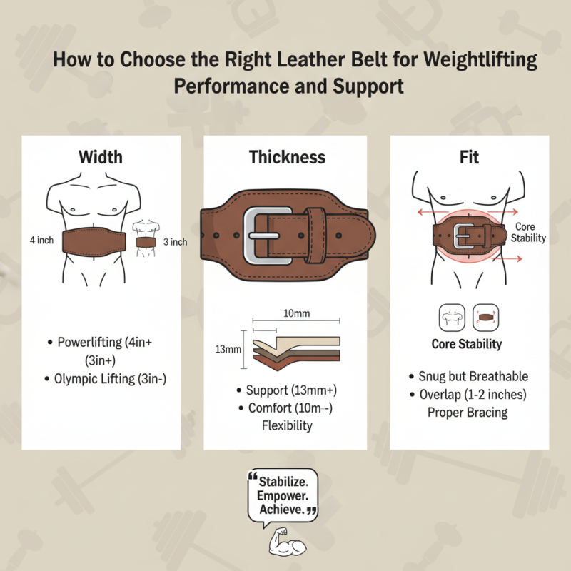 How to Choose the Right Leather Belt for Weightlifting Performance and Support