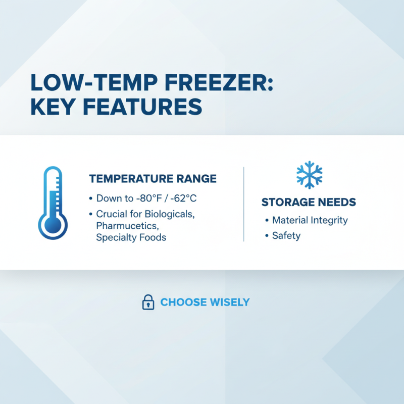 2025 How to Choose the Best Low Temperature Freezer for Your Needs