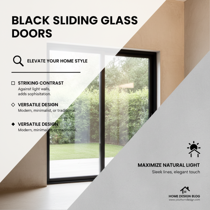 How to Choose the Best Black Sliding Glass Doors for Your Home