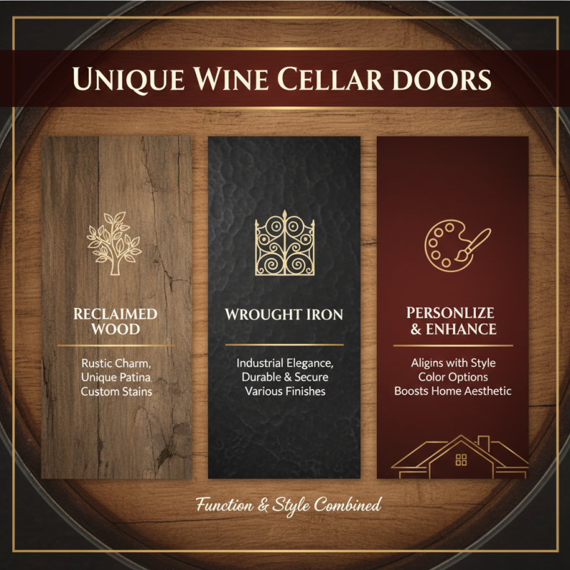 Top Wine Cellar Doors Ideas for a Stylish and Functional Home Setup